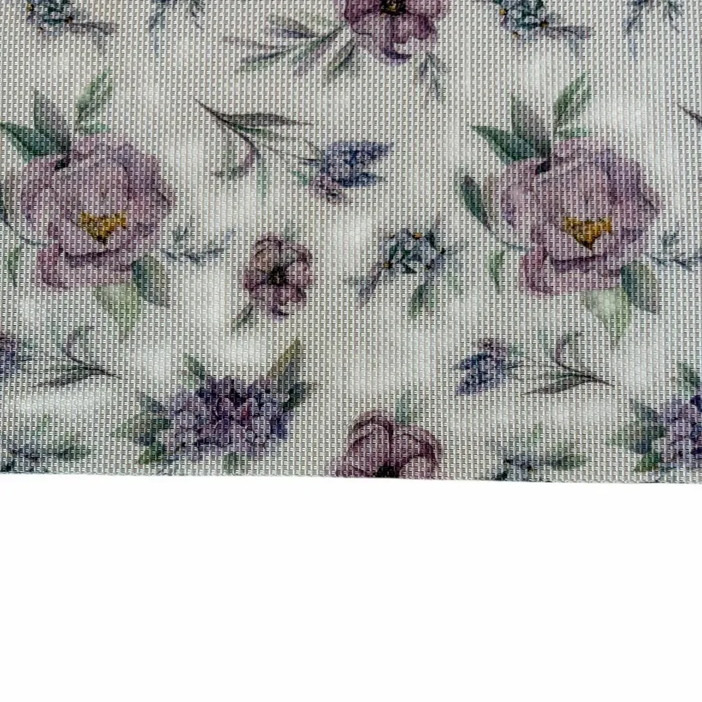Cedarlane Purple Floral Placemats 13x18 Set of 6 Easy Care NEW